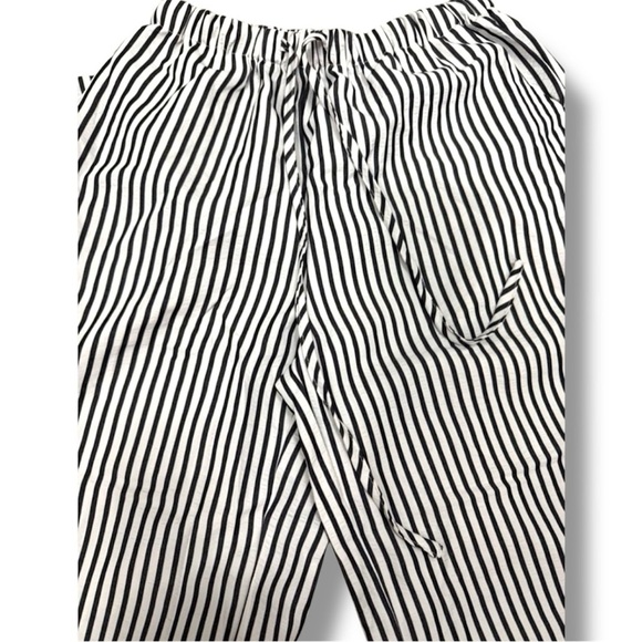 SHEIN Women's Casual Striped Wide-Leg Long Pants - Picture 4 of 5